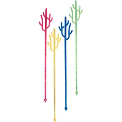 Мешалка «Кактус» L=20см[50шт] пластик ,H=21,L=6,B=6см разноцветн.