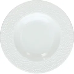 Deep plate “Cleopatra”  porcelain  D=24cm  white