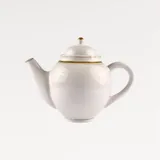Чайник заварочный «Нерль Крыжовник» керамика 1л белый,олив.