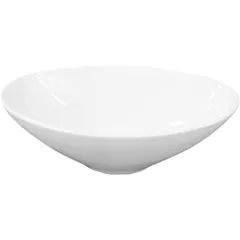 Salad bowl “Kunstwerk” oval  porcelain  275 ml , H=40, L=160, B=105mm  white