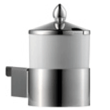 Емкость фуршетная для джема с крышкой и держателем для буфетной стены фарфор,сталь нерж. 0,6л