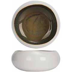 Салатник «Сплеш» керамика D=12,H=5см белый,коричнев., изображение 2