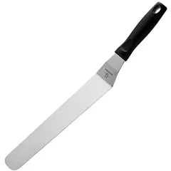 Curved blade  stainless steel, plastic , L=320/155, B=30mm  metallic, black