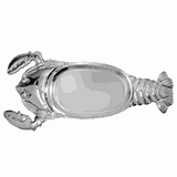 Блюдо для подачи для омаров сталь нерж. ,H=18,L=580,B=290мм металлич.