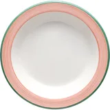 Блюдце «Рио Пинк» для масла фарфор D=11,H=2см белый,розов.