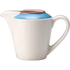 Milk jug “Rio Blue” porcelain 142ml ,H=8,L=13cm white,blue