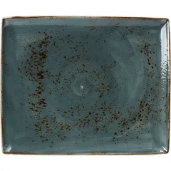 Dish “Kraft Blue” rectangular  porcelain ,H=15,L=330,B=270mm blue