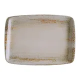 Блюдо сервировочное «Патера» прямоугольное фарфор ,L=23,B=16см серый