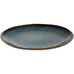 Plate “Eccentric” ceramics D=22cm blue