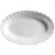 Блюдо «Трианон» овальное стекло ,H=3,L=22,B=14см белый, Длина (мм): 220, Ширина (мм): 140