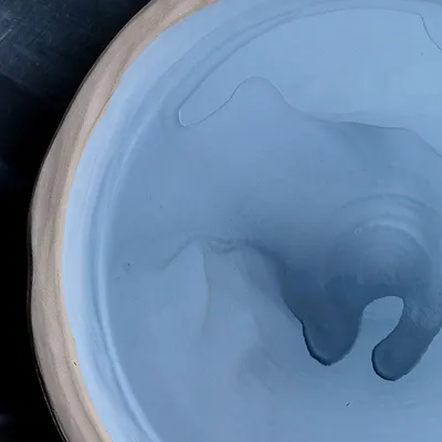 Тарелка «Нау» керамика D=25,5см синий, изображение 3