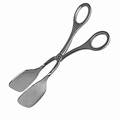 Cake tongs stainless steel ,L=18cm