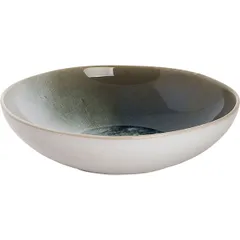 Salad bowl “Nordik”  ceramics  D=22.5 cm  white, green.