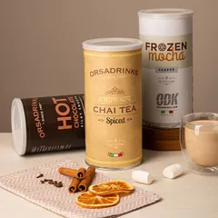 Смесь сухая для приготовления напитков «Фраппе Мокко» ODK 1 кг сталь D=10,H=19см, изображение 2