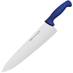 Нож поварской «Проотель» сталь нерж.,пластик ,L=435/285,B=65мм синий,металлич.