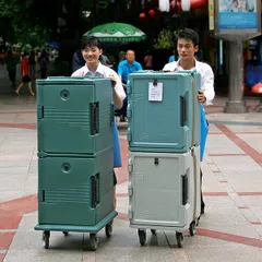 Термоконтейнер для гастроемкостей GN 1/1 с фронтальной загрузкой пластик ,H=63,L=63,5,B=46см серый, изображение 4