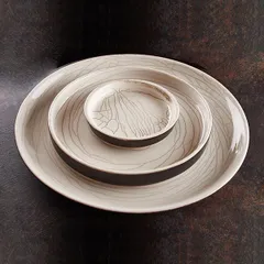 Тарелка «День и ночь» с бортом керамика D=245,H=30мм белый,черный, изображение 4