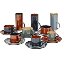 Блюдце «Террес де Ревес» керамика D=135/80,H=12мм коричнев., изображение 3