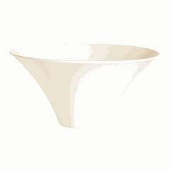 Salad bowl "Season's bar" zenix 1.8l D=22.5,H=10.7cm white