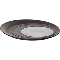 Блюдо «Бистро» фарфор D=28,H=2см черный, изображение 2