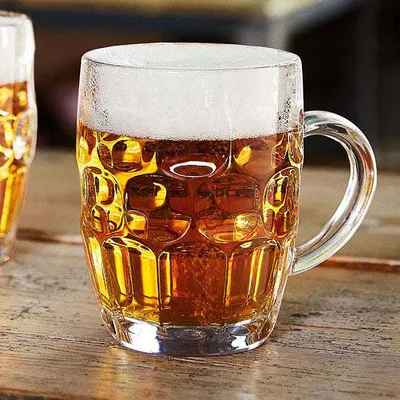 Кружка для пива «Британия» стекло 0,57л D=95/65,H=125,B=135мм прозр., Объем по данным поставщика (мл): 570, изображение 4