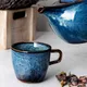Чашка чайная «Ирис» фарфор 200мл D=82,H=70мм голуб., изображение 3