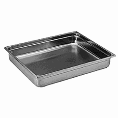 Gastronorm container (2/1)  stainless steel  12 l , H=4, L=65, B=53 cm  metal.