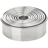 Set of pastry molds “Rings” Dmax=95/Dmin=20[11pcs] stainless steel ,H=3cm metal.