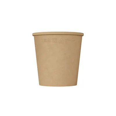 Контейнер бумажный OneBowl для супа картон 0,52л D=102/75,H=104мм св.корич., изображение 2