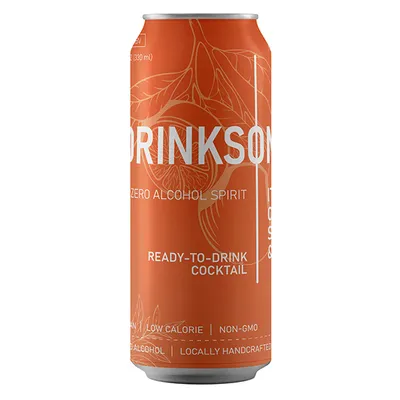 Напиток безалкогольный «Апероль и Тоник» жесть белая 330мл D=58,H=154,4мм оранжев.