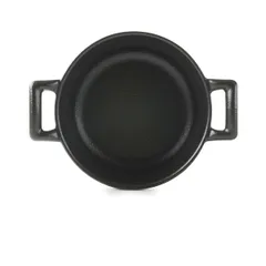 Форма для запекания керамика 230мл D=10,H=7см черный, изображение 2