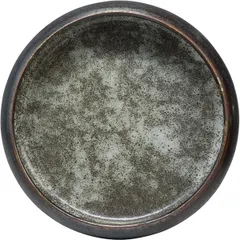 Salad bowl “Istra”  ceramics  D=115, H=43mm  black, green.