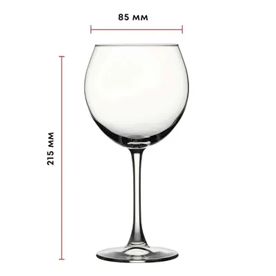 Бокал для вина «Энотека» стекло 0,66л D=85/78,H=215мм прозр., Объем по данным поставщика (мл): 660, изображение 4