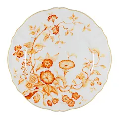 Тарелка «Флорентиус» мелкая фарфор D=205,H=30мм белый,оранжев.