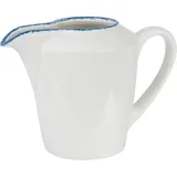 Молочник «Блю Дэппл» фарфор 142мл D=75,H=80,L=130мм белый,синий