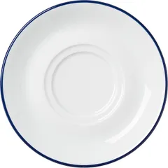 Saucer “Retro Cante Blau”  porcelain  D=14cm  white, blue