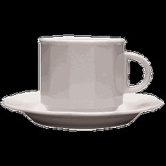 Блюдце «Меркури» фарфор D=14см белый