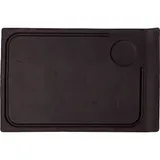 Блюдо для подачи «Базальт» керамика D=55,L=330,B=220мм черный,матовый