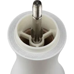 Мельница для соли «Таити» металлический механизм бук ,H=20см белый, изображение 3