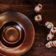 Тарелка для пасты «Мак» фарфор D=280,H=55мм медный, изображение 8