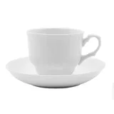 Чайная пара «Тюльпан» фарфор 250мл D=87,H=70мм белый