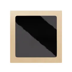 Контейнер бумажный OneBox с крышкой картон 1,5л ,H=48,L=200,B=200мм черный, изображение 3