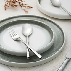 Ложка десертная «Лозанна» сталь нерж. ,L=18,6см металлич., изображение 4