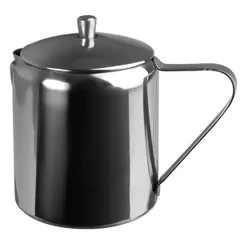 Молочник «Проотель» с крышкой сталь нерж. 300мл D=65мм, изображение 2