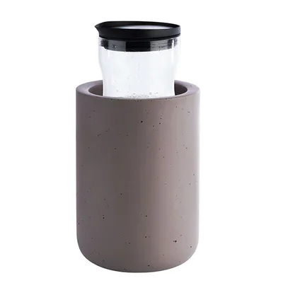 Емкость для охлаждения бутылок «Элемент» бетон D=12,H=19см серый, изображение 4