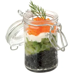 Банка для подачи с крышкой стекло 60мл D=4,H=8см прозр., изображение 2