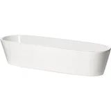 Блюдо сервировочное «Кунстверк» глубокое прямоугольное фарфор 3,3л ,H=96,L=460,B=140мм белый