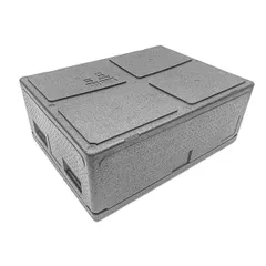 Термоконтейнер «Лайт» до 30 кг полипроп. 84л ,H=32,L=80,B=60см черный, изображение 4