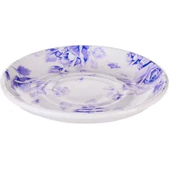 Тарелка керамика D=15см белый,фиолет., изображение 2