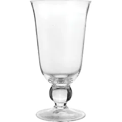 Ваза для цветов на ножке стекло D=11,H=20см прозр.